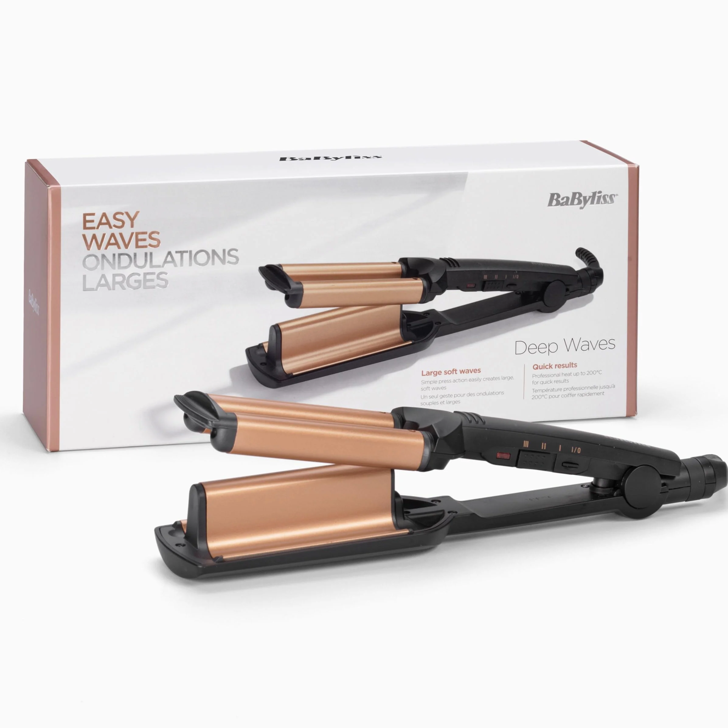 BaByliss Deep Waves Hair Waver W2447E ceramiczna powłoka 160°C-200°C bez elektryzowania się