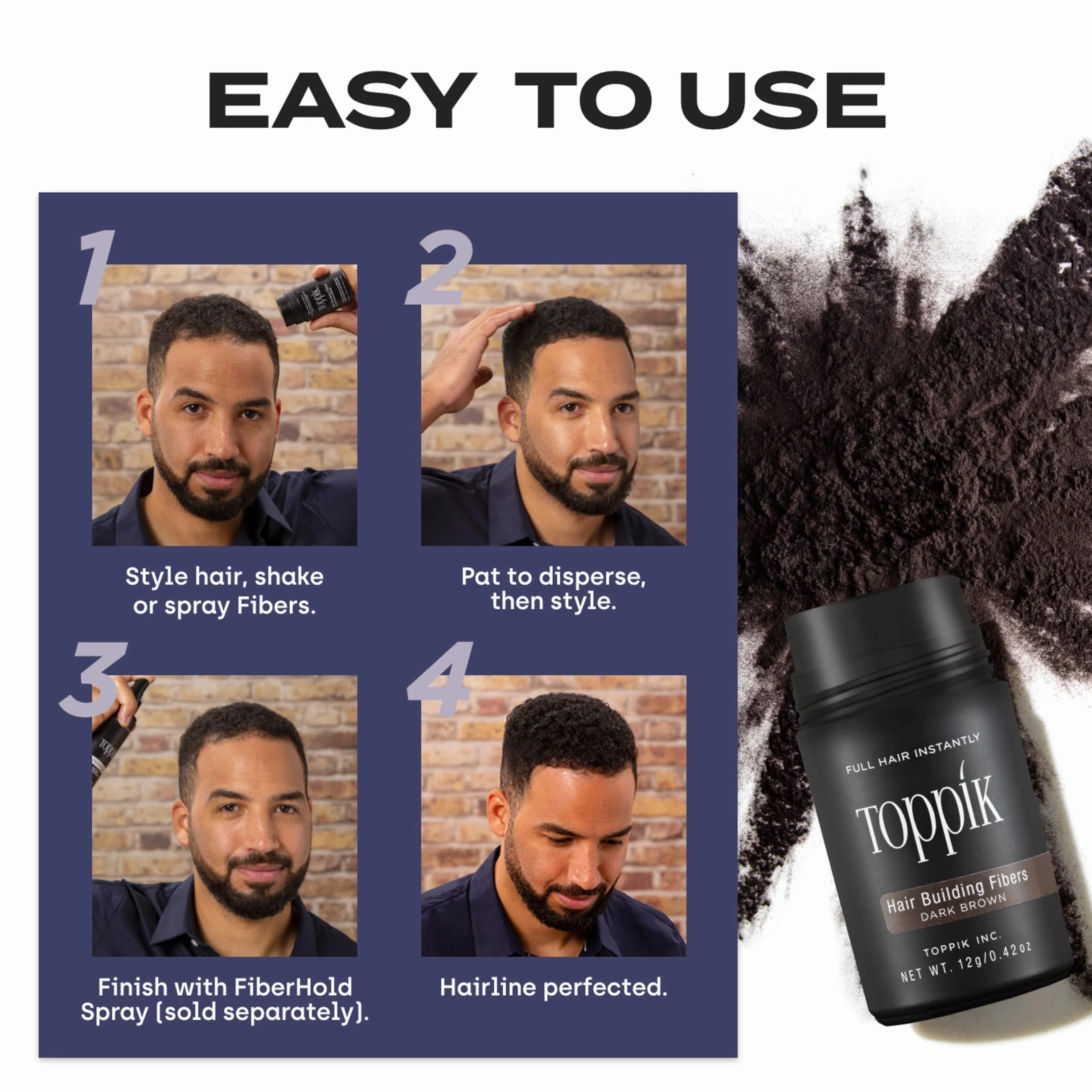 TOPPIK Hair Building Fibers Light Blonde 3g