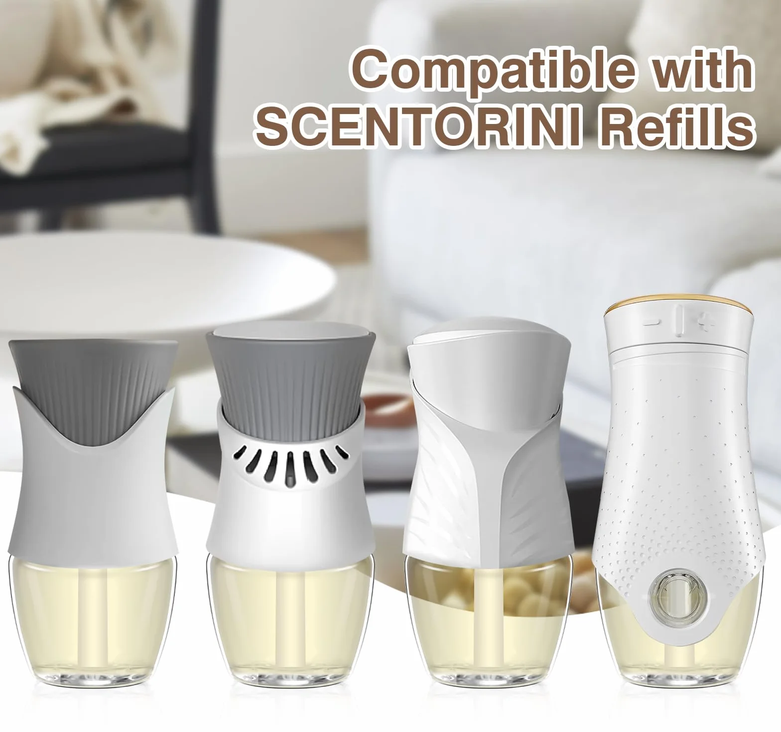 SCENTORINI Flakon zapachowy, odświeżacz powietrza do pomieszczeń, 6 x wkład, olejek zapachowy do pomieszczeń, mieszany zapach, flakony zapachowe, wkład do wkładu Air Wick i Glade