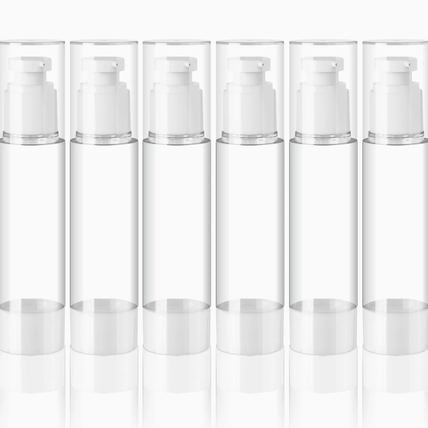 Próżniowe butelki podróżne Airless Dozownik 100 ml 6 sztuk puste na krem balsam szampon