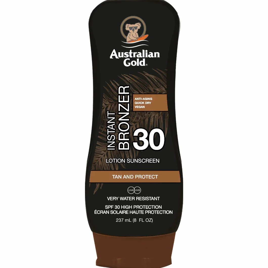 Australian Gold SPF 30 Lotion + bronzer, 237 ml
