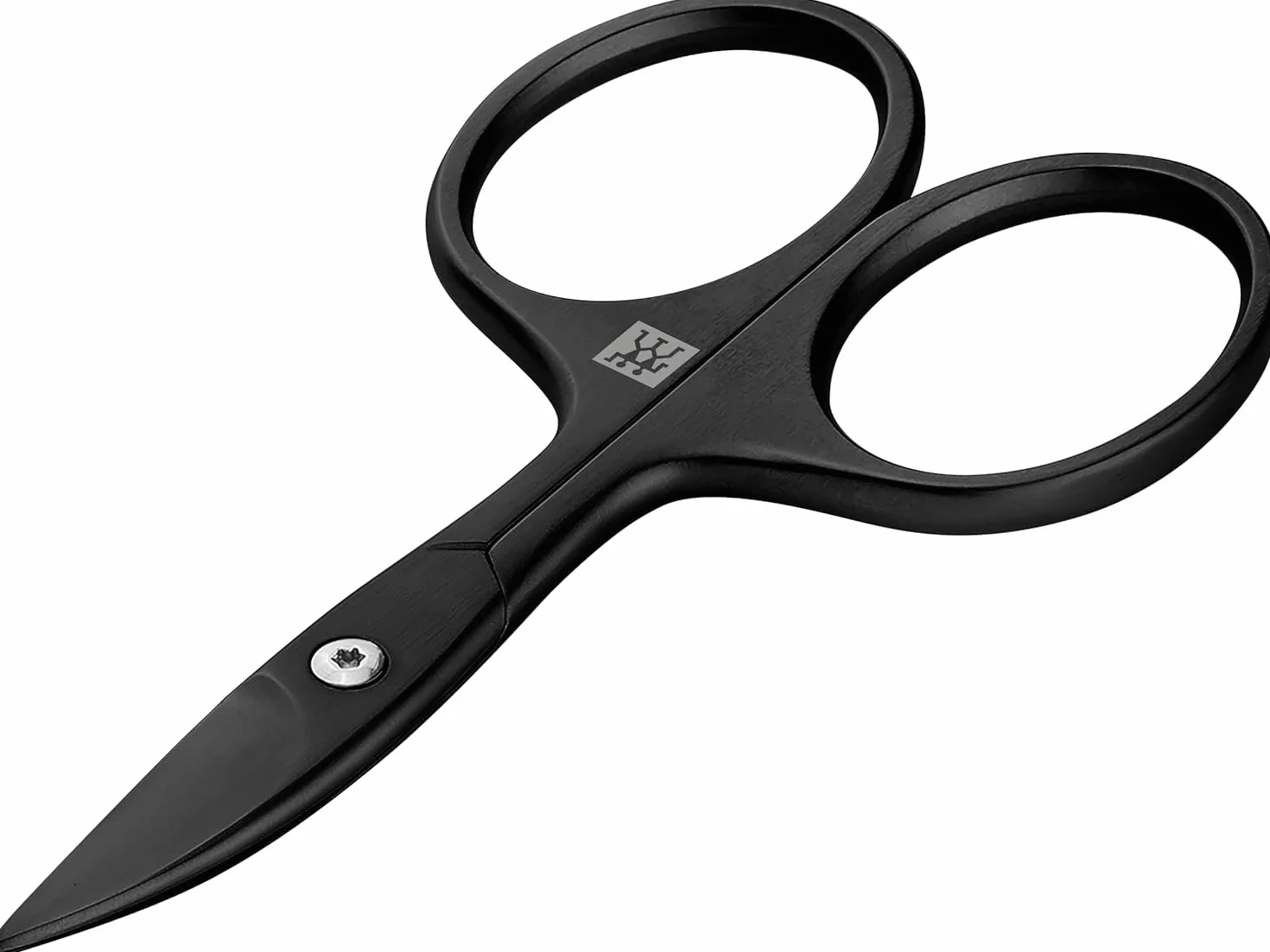 ZWILLING Nożyczki do paznokci (ostre, lekko zakrzywione ostrze z mikroszlifem, hipoalergiczne, do paznokci u rąk i nóg), premium, czarne, 90 mm