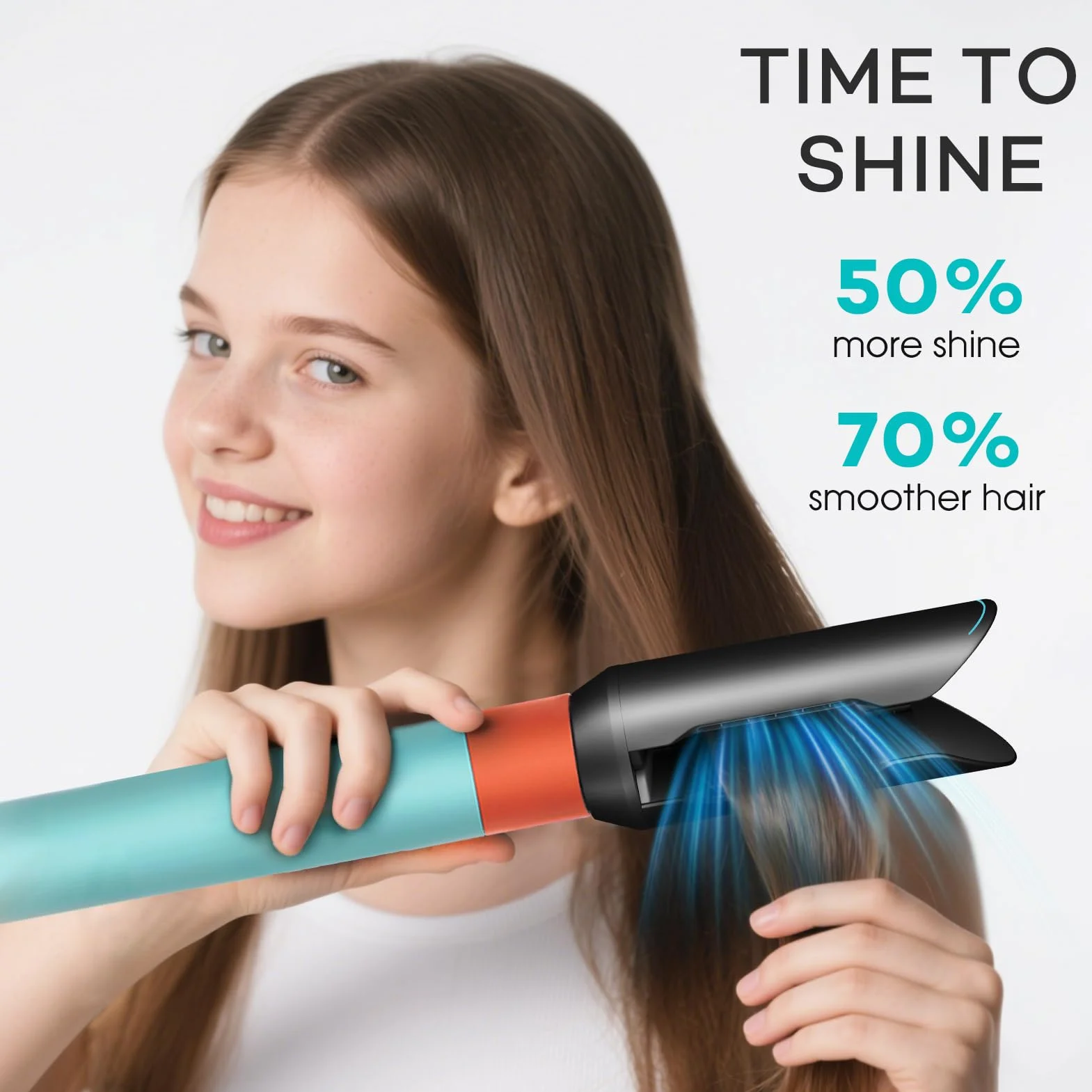 Nakładka do wygładzania włosów do Dyson Airwrap HS01 HS05 HS08, szczotka do suszenia włosów, akcesoria salonowe (czarny)