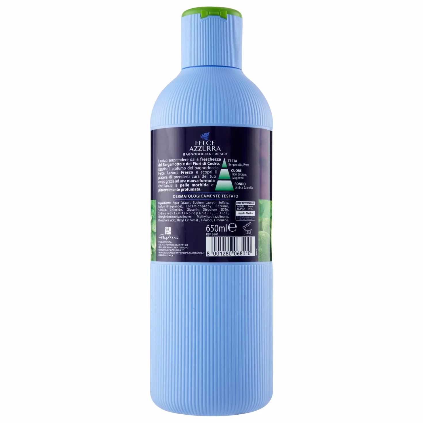 Felce Azzurra Bergamot & Jasmine Żel pod Prysznic, 650 ml