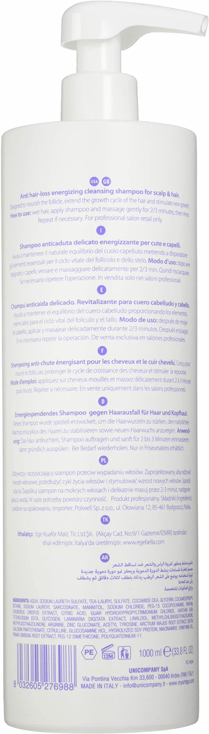 Artego Rescue Szampon przeciw wypadaniu włosów 1000ml