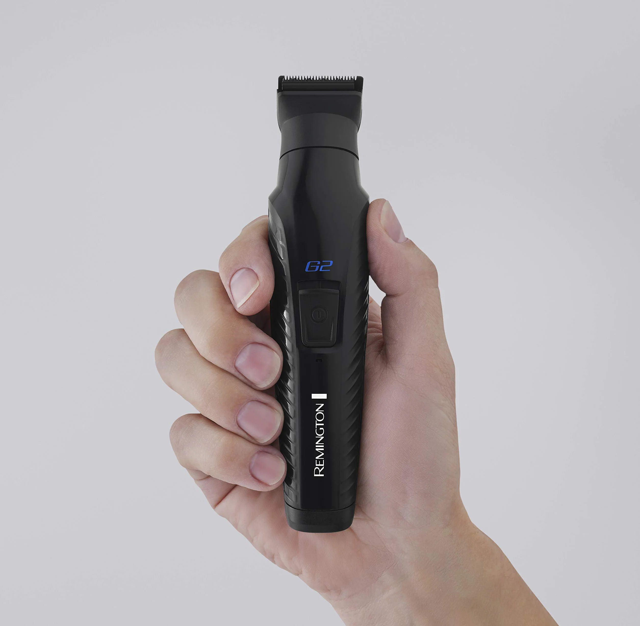 Remington trymer do brody i ciała, multigroomer, wielofunkcyjny 5w1, regulowany grzebień 2-20mm, 2x stałe grzebienie 1.5mm i 3mm, trymer do nosa i uszu, samoostrzące się ostrza, Graphite G2 PG2000