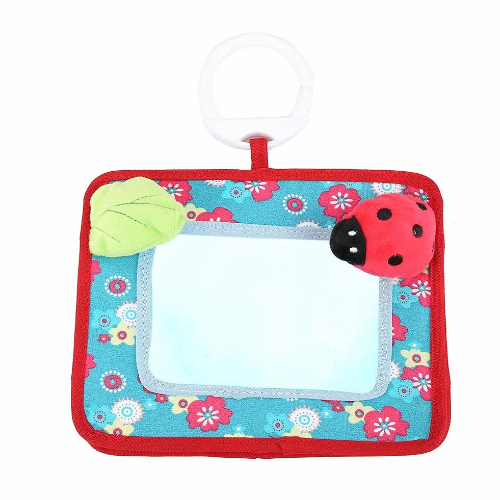 Zerodis Tummy Time Lustro podłogowe, kolorowe urocze dziecko siedzi i zobacz lustro podłogowe niemowlę rozwojowa zabawka dla dzieci w wieku od 0 miesięcy