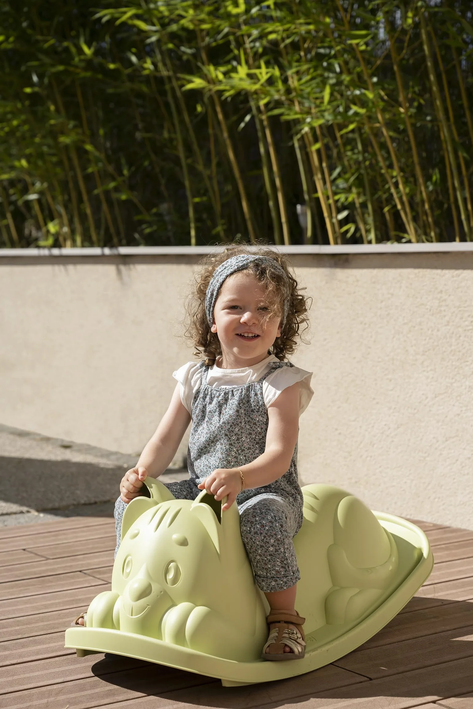 Smoby Life - Zielony bujany fotel dla kota - Ergonomiczne siedzisko - Uchwyty - Materiał z recyklingu - Od 18 miesięcy - Wyprodukowano we Francji