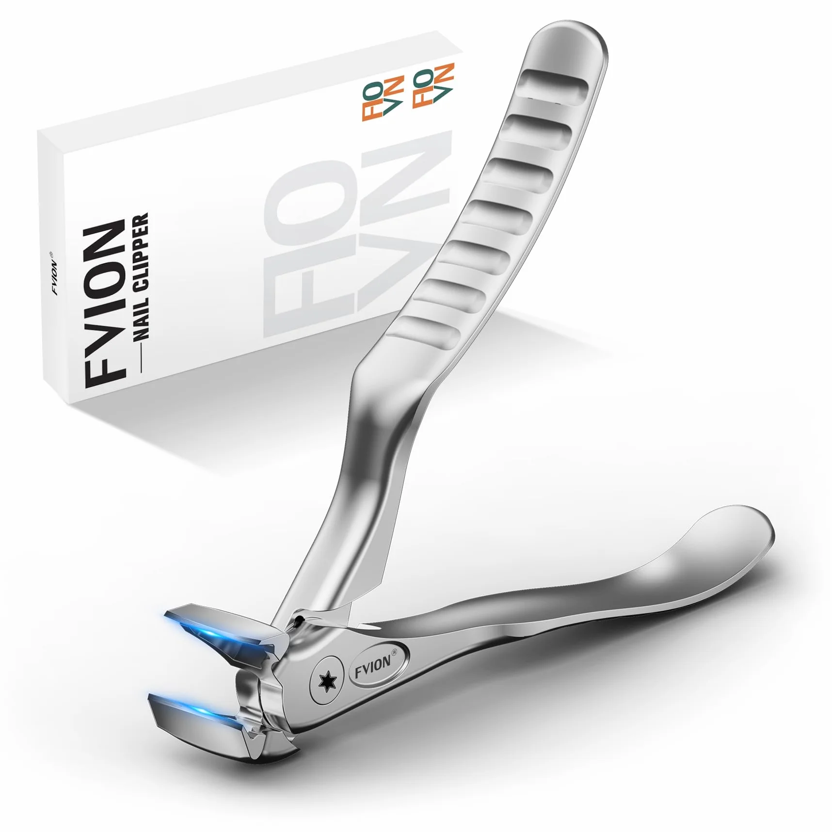Ergonomiczne obcinaczki do paznokci FVION z uchwytem dla seniorów