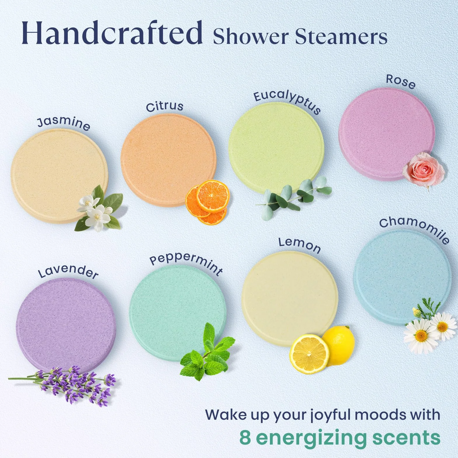 Zestaw Prezentów Spa Shower Steamers Aromaterapia z Olejkami Esencjonalnymi 8 szt dla Kobiet Mamy Żony