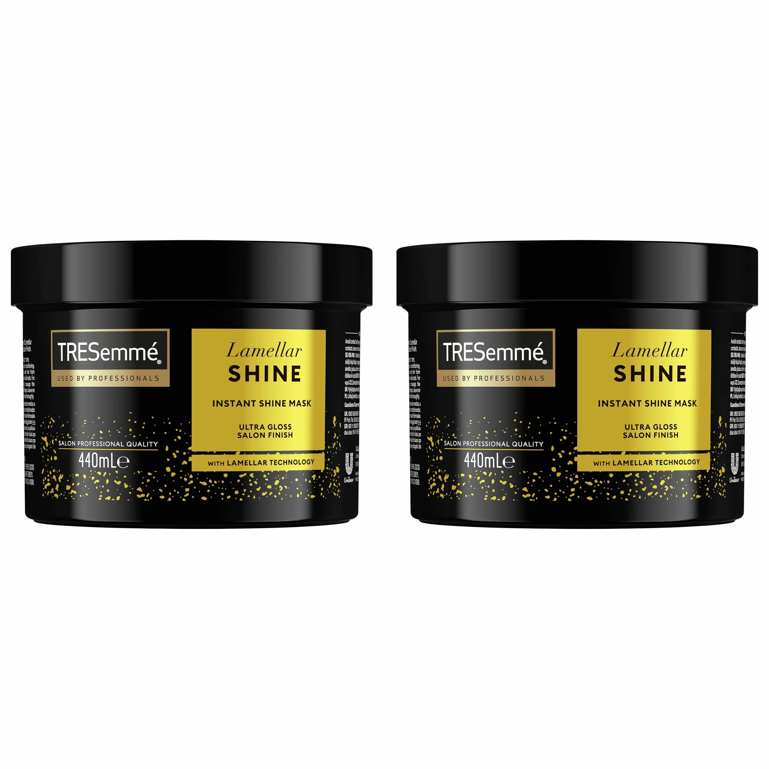 TRESemmé Lamellar Shine Maska do Włosów do włosów matowych i skłonnych do plątania, 440 ml, 2 sztuki