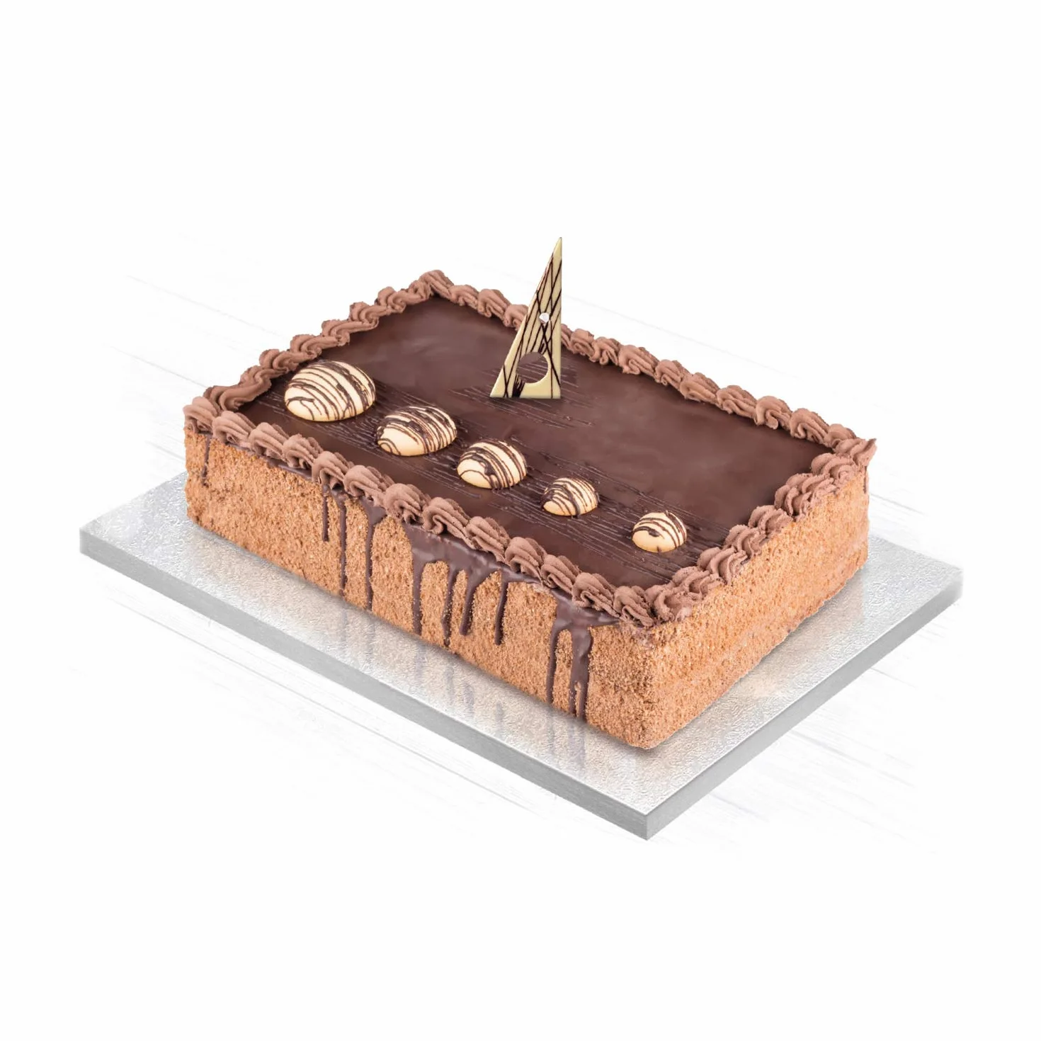 Dekora - Uchwyt na ciasto | Podstawa tortu o prostokątnym kształcie - 35 x 25 cm