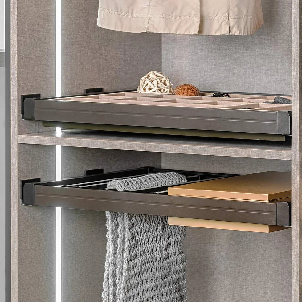 Emuca Organizer szuflada do szafy 483mm Drewno Kolor moka