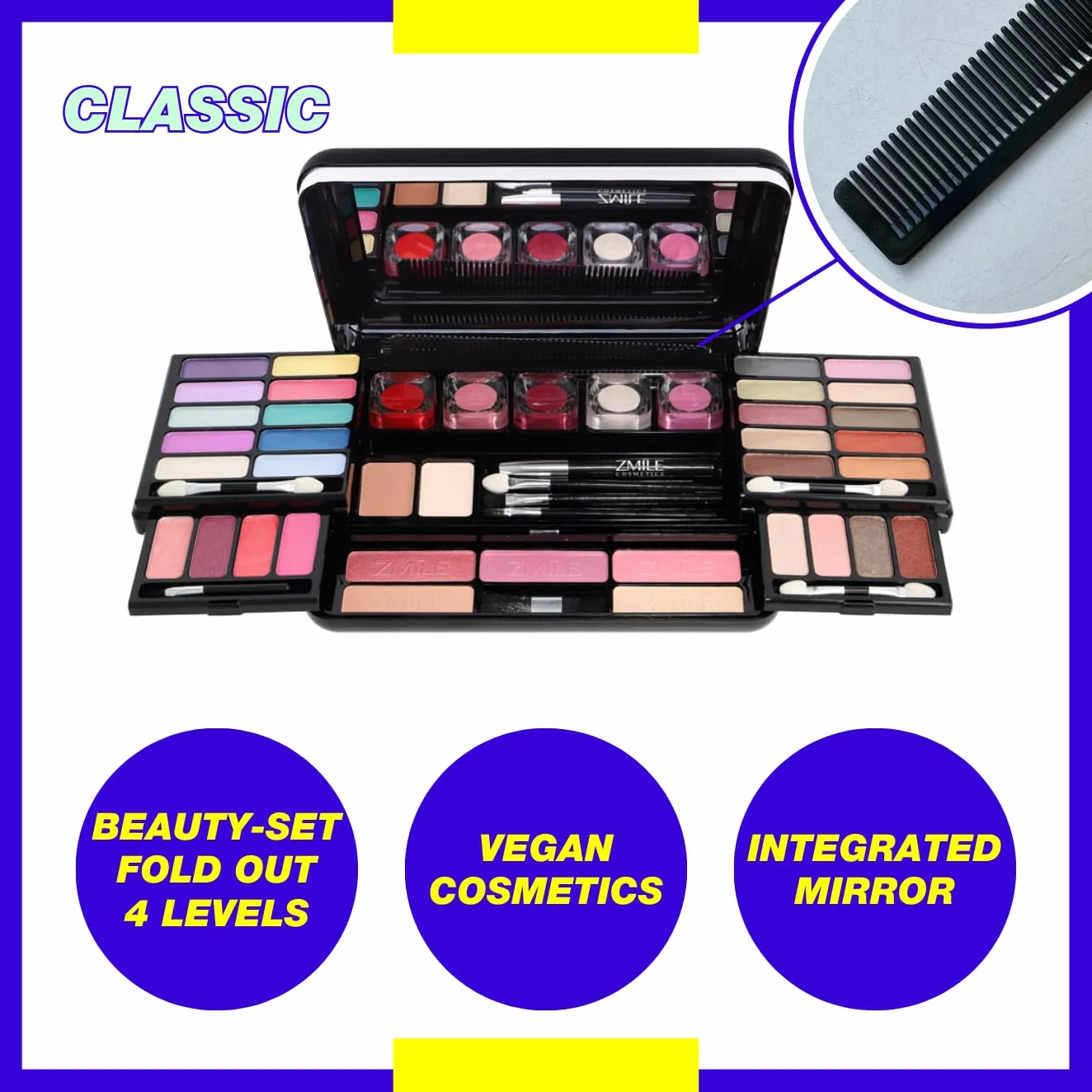 ZMILE Cosmetics Zestaw do Makijażu, Classic, Kosmetyki Wegańskie