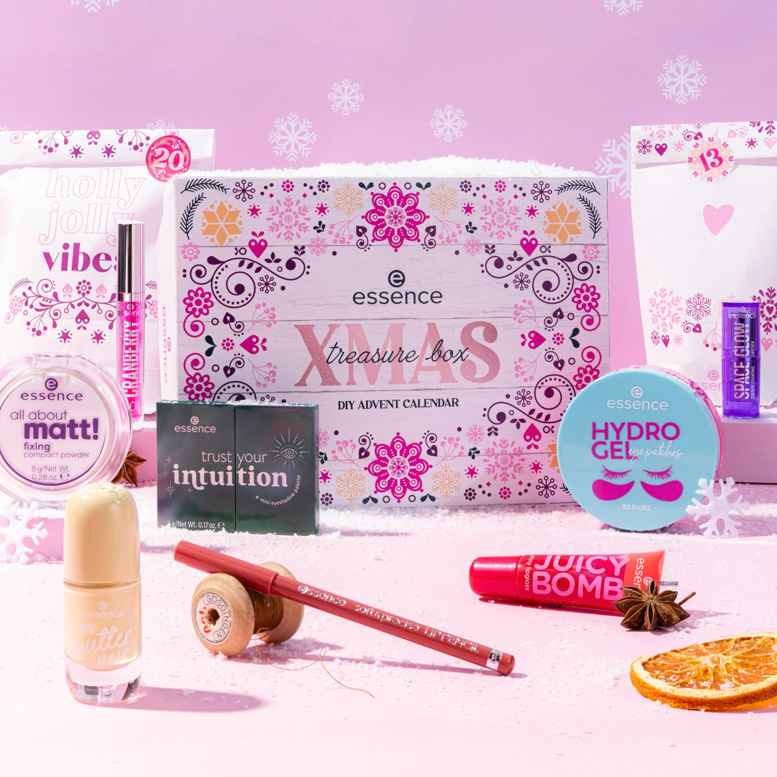 essence Kalendarz adwentowy XMAS treasure box DIY ADVENT CALENDAR