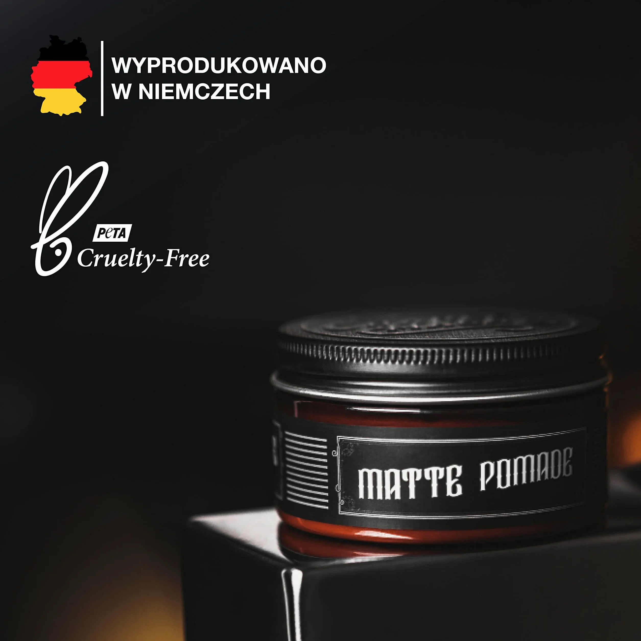 Charlemagne Matte Pomade Matowa pomada na bazie wody mocne trzymanie wosk do włosów matowy Barbershop Hair Wax