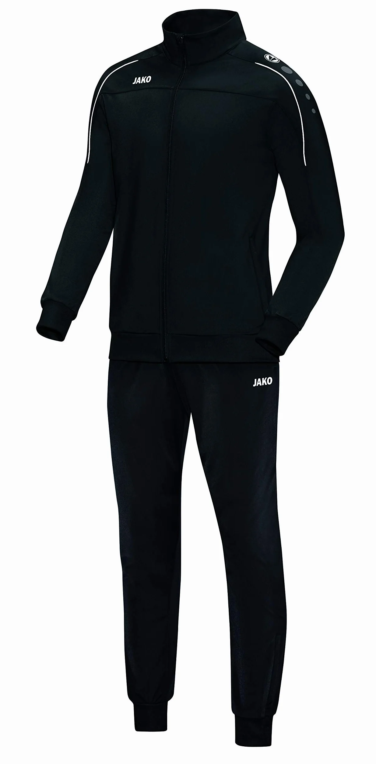 JAKO Dziecięcy dres treningowy, uniseks, poliester, Classico, czarny, 164