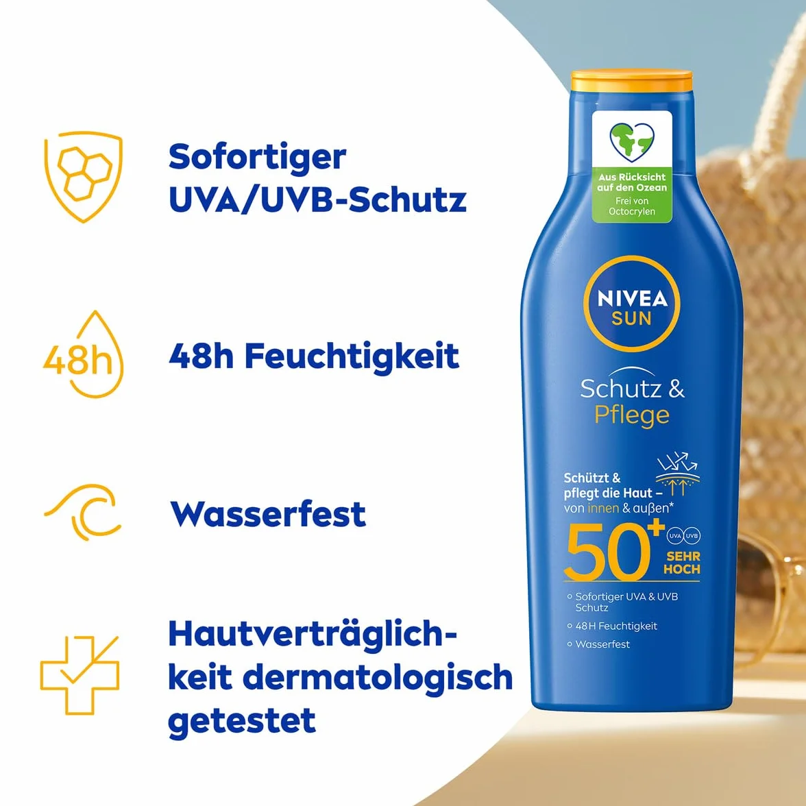 Nivea Sun Schutz & Pflege Olejek do Opalania, 200 ml