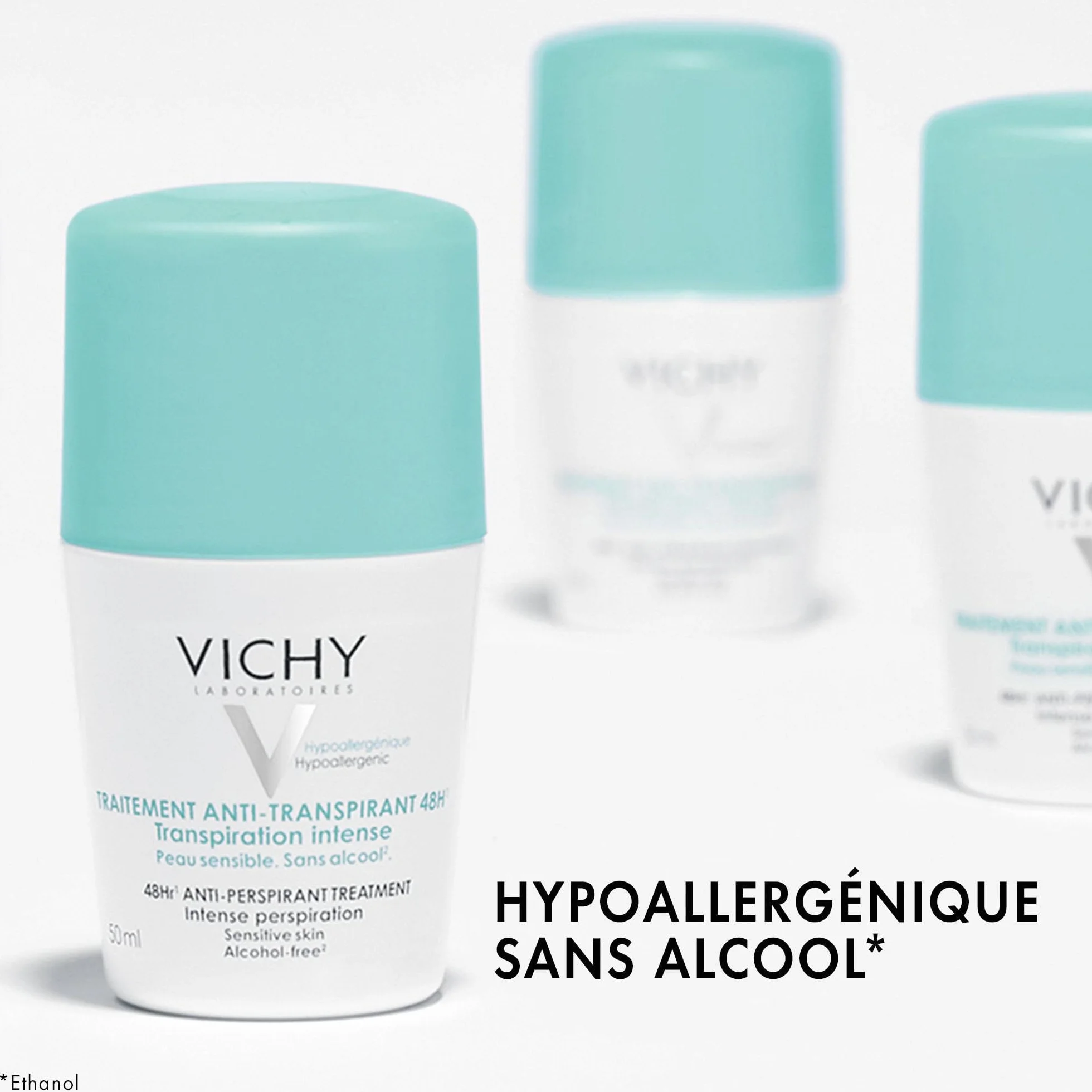 Vichy Anti-Transpirante 48H Dezodorant 50 ml Biały/Niebieski