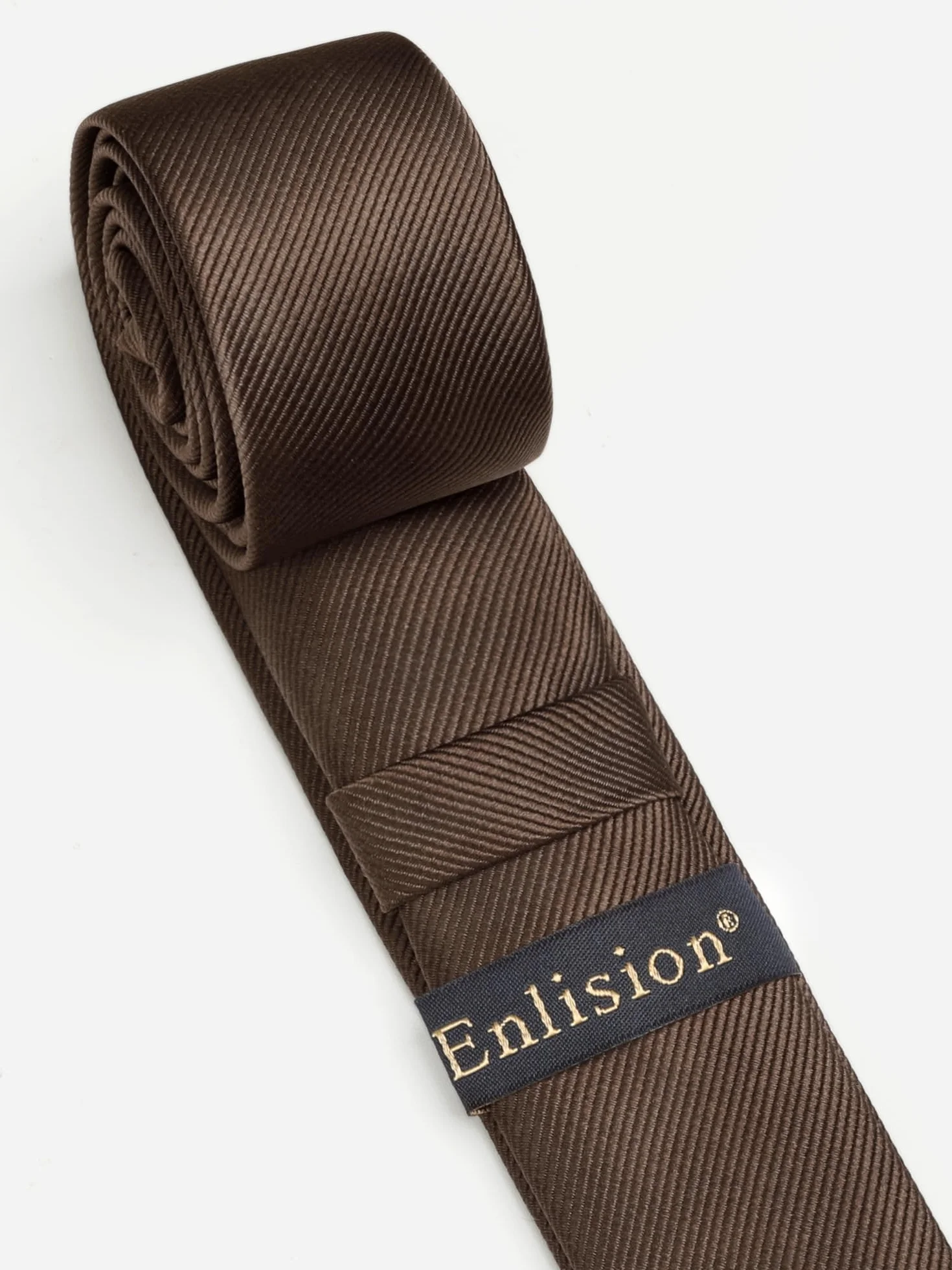 Enlision Wąski krawat 4 cm jednolity kolor wąskie krawaty dla mężczyzn ślub klasyczny formalny krawat biznesowy (4 cm) - wiele kolorów