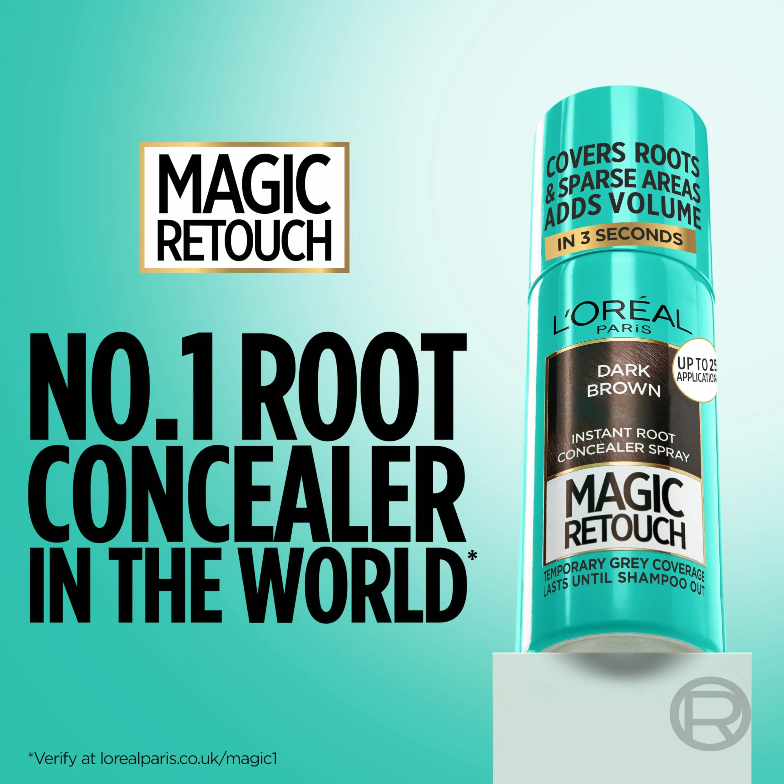 L'Oréal Magic Retouch Instant Root korektor w sprayu, idealny do odświeżania szarych korzeni, 75 ml, kolor: brązowy mahoniowy