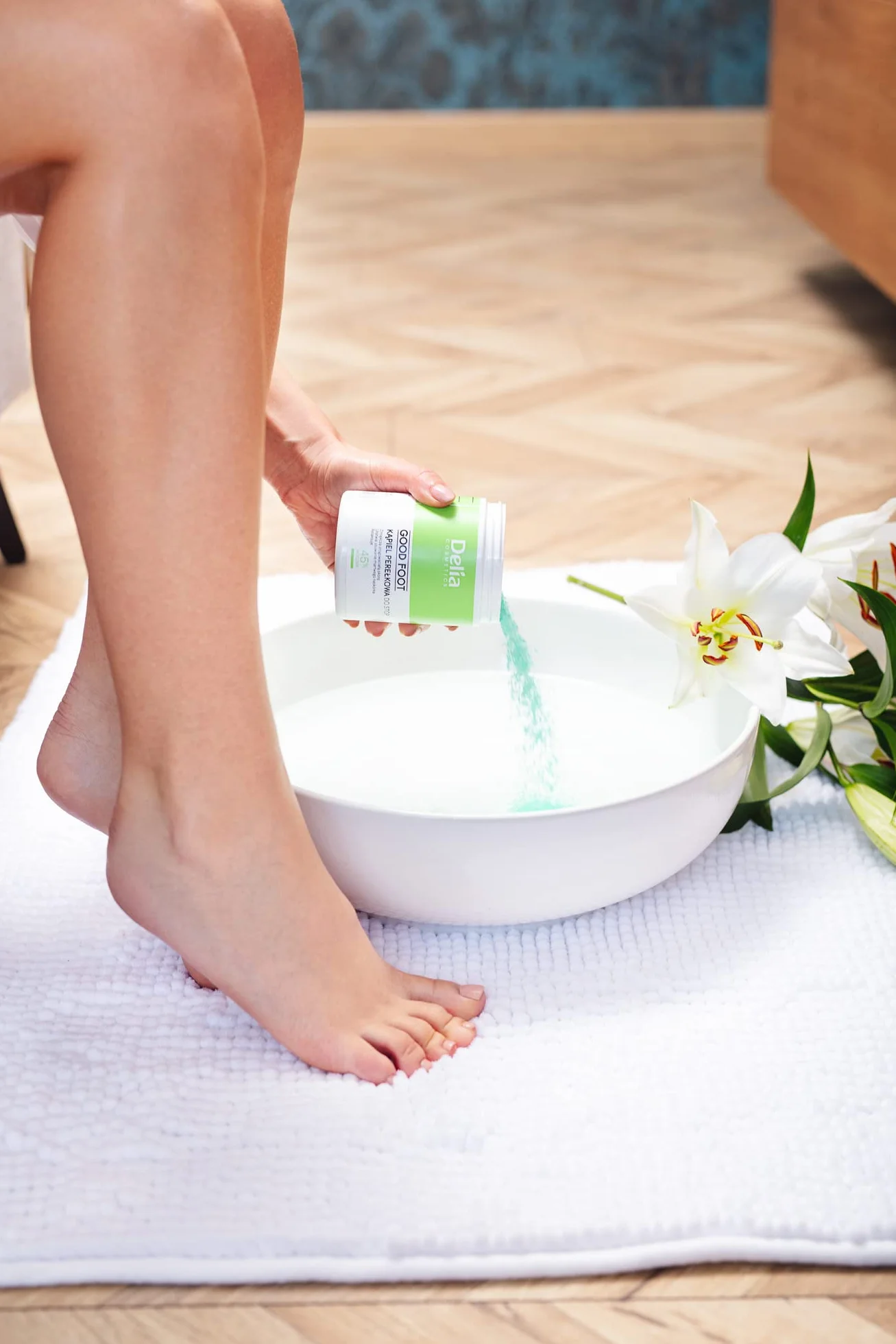 Delia Cosmetics – Good Foot – Kąpiel Perełkowa do Stóp –Pielęgnuje i Wygładza - Relaksuje i Usuwa Martwy Naskórek – Sucha i Szorstka Skóra – 250g