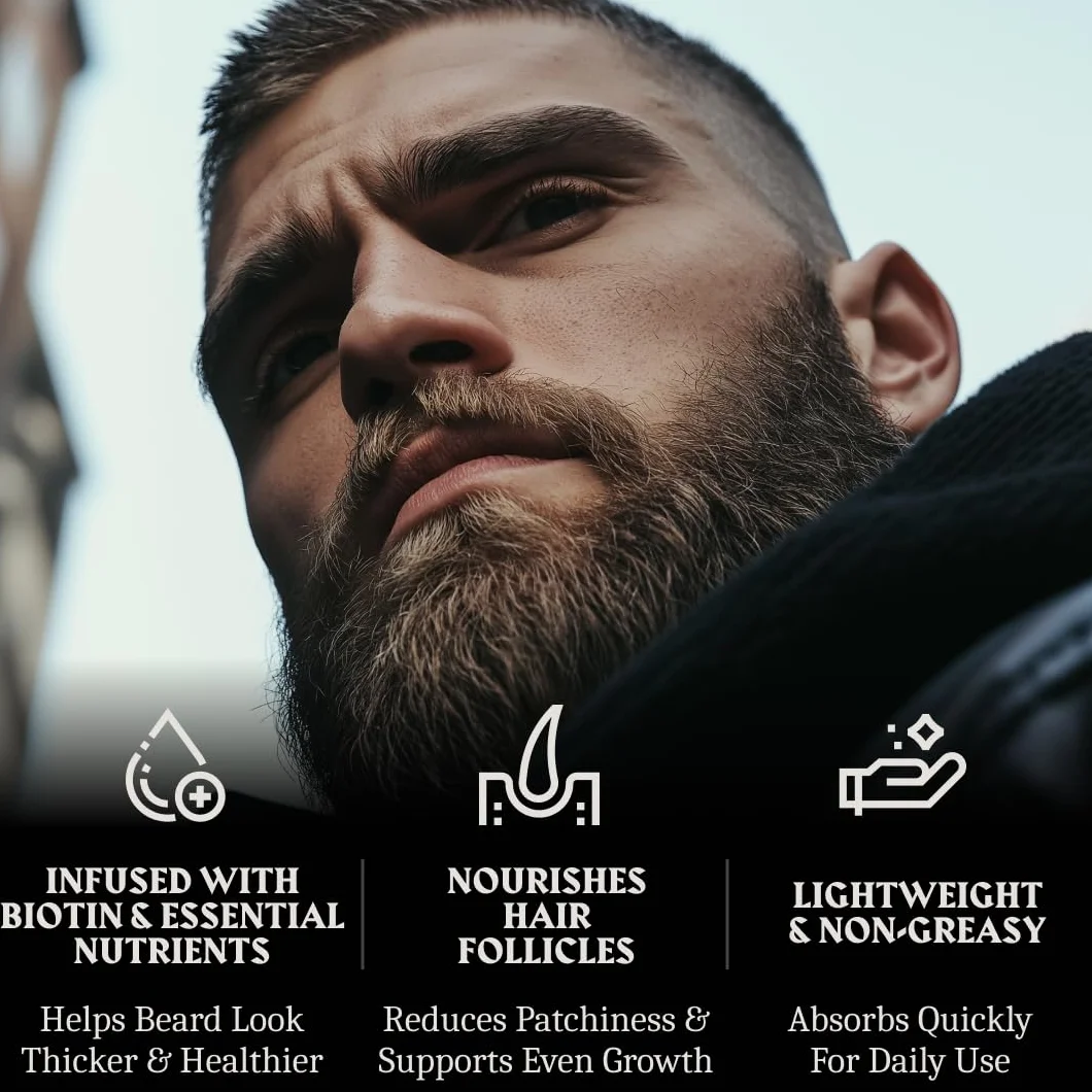 Striking Viking Olejek do brody 60 ml nieperfumowany z Biotyną i olejem arganowym