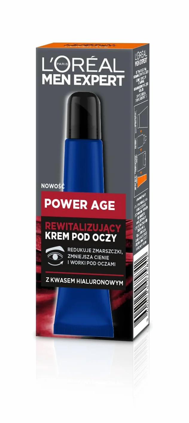 L'Oréal Paris Men Expert Power Age Rewitalizujący krem pod oczy, 15 ml