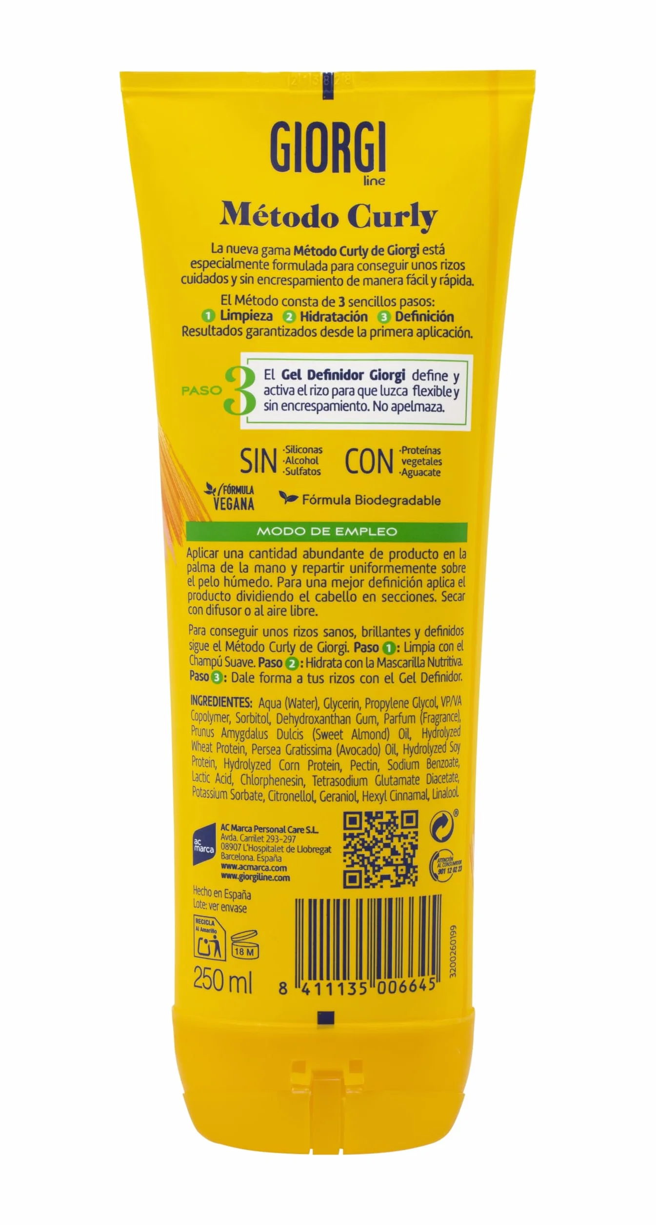 Giorgi Método Curly Żel do Włosów, 250 ml