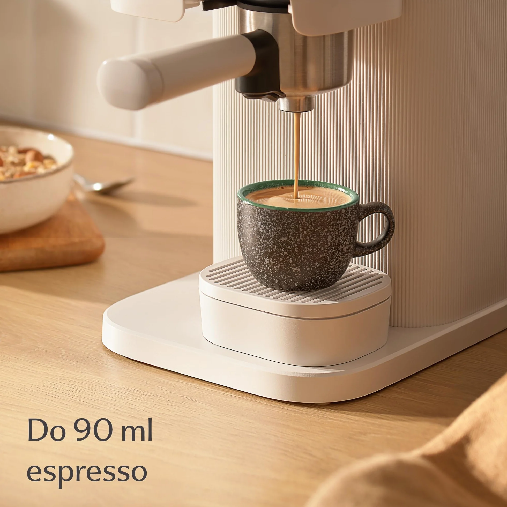 Cosumy Zestaw Filiżanek do Espresso 4 x 90 ml / 3 uncji - Ceramiczne z Talerzykami – Grube Kamionkowe Naczynia z Reaktywnym Szkliwem Ręcznym - Długie Utrzymanie Ciepła (Kolorowy)