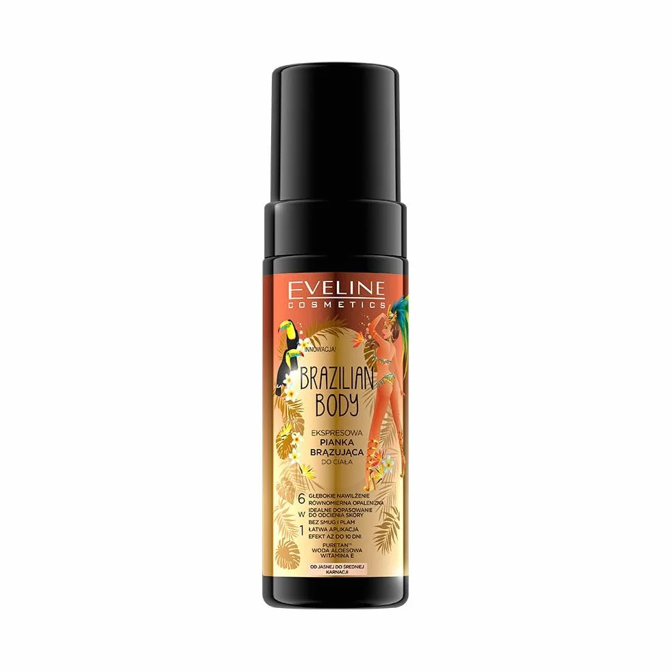 Eveline Cosmetics Brazilian Body Pianka Brązująca, 150 ml