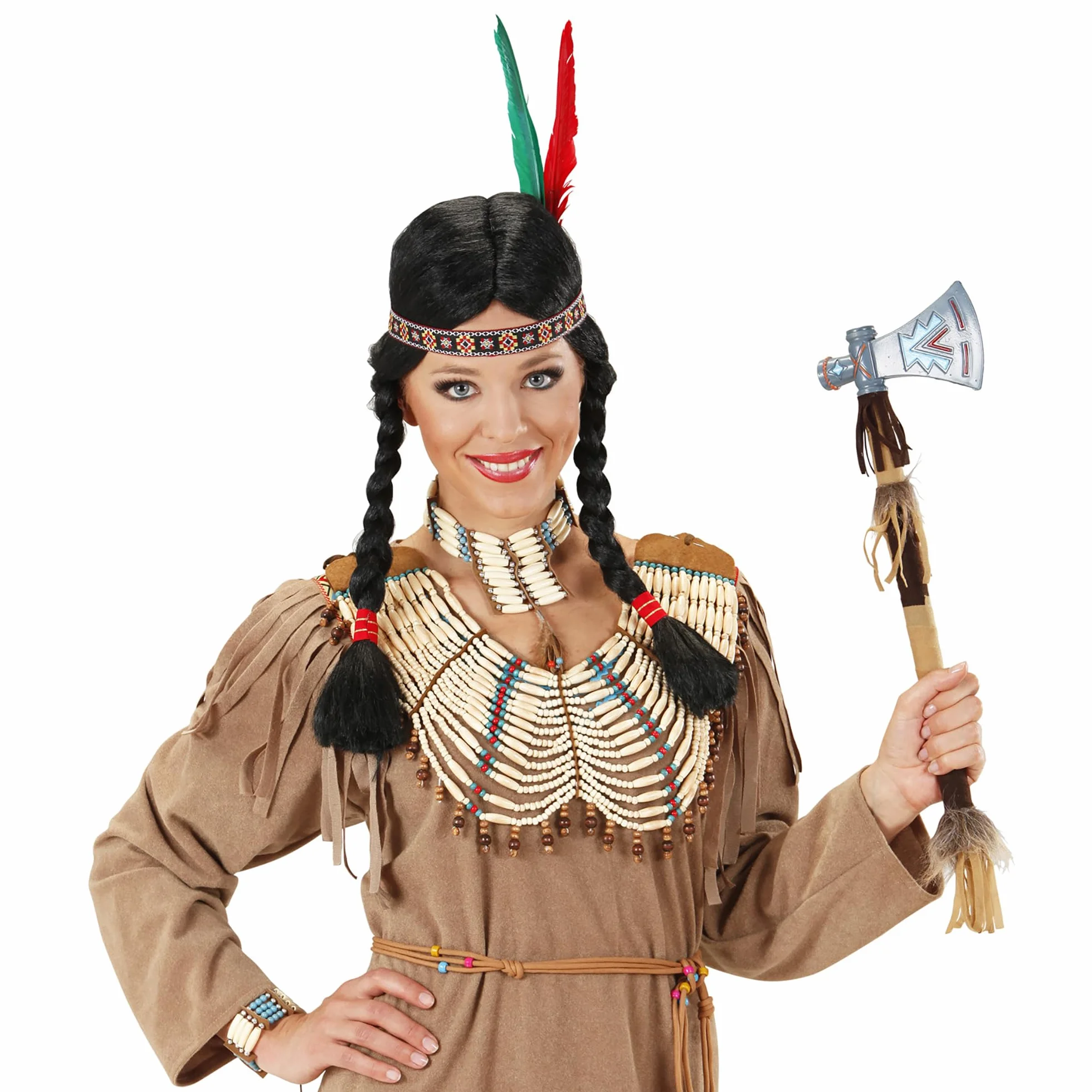 W WIDMANN MILANO Party Fashion - Obroża indiańska, biżuteria, łańcuszek, akcesoria kostiumowe, akcesoria, dziki zachód, impreza tematyczna, karnawał