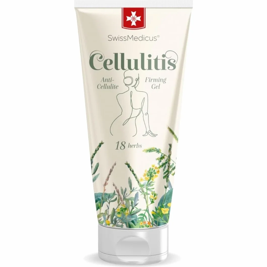 SwissMedicus Naturalny antycellulitowy krem do ciała z rozmarynem, guarana, balsam kojący do masażu