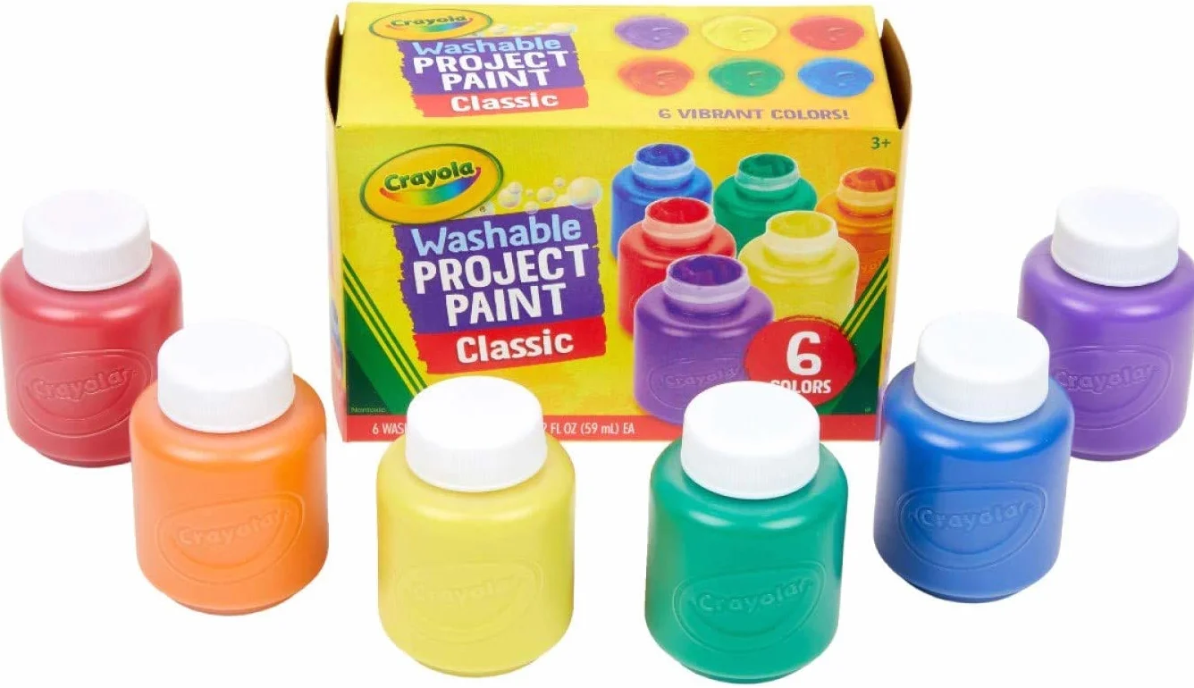 Crayola Zmywalna farba dziecięca - 6 w opakowaniu