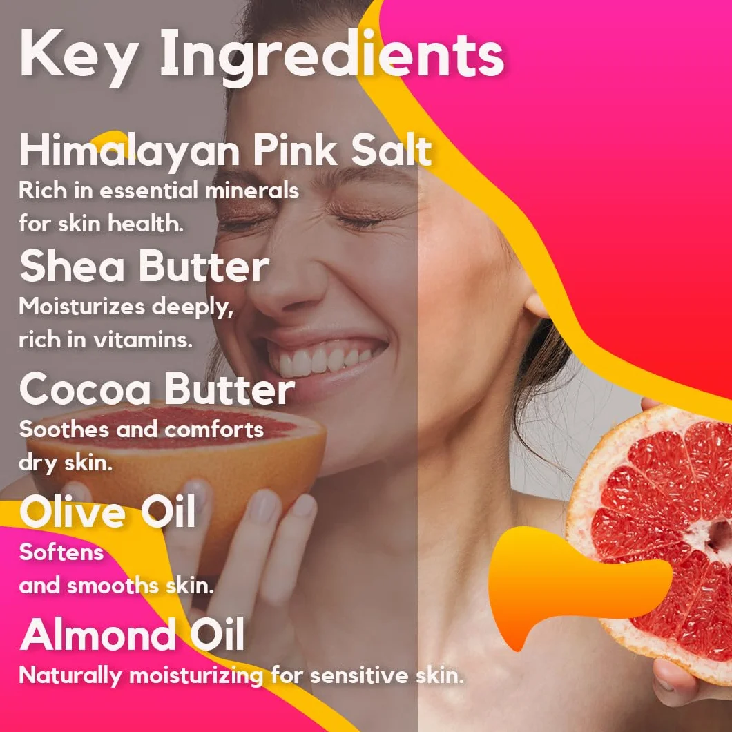 Poola & Bloom Masło Shea Sol Himalajska Peeling do Ciała z Cytrynowym Zapachem 500g Naturalne Składniki Nawilżenie i Wygładzanie Skóry Pielęgnacja dla Każdego Rodzaju Skóry