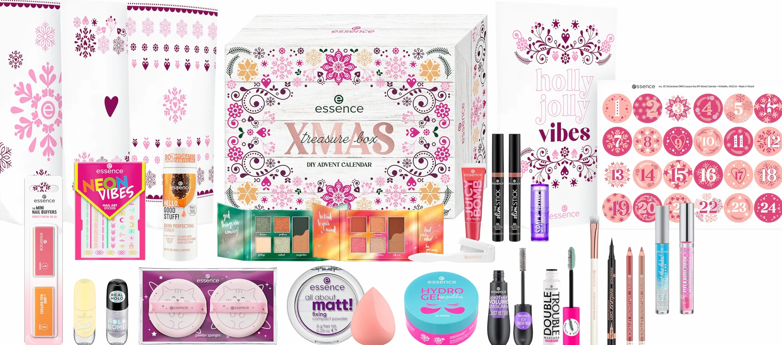 essence Kalendarz adwentowy XMAS treasure box DIY ADVENT CALENDAR