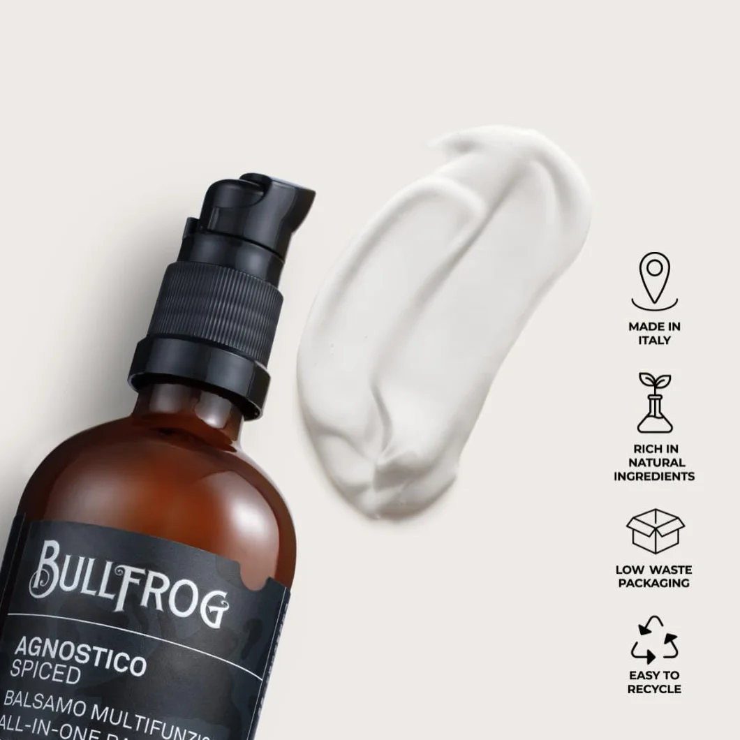 Bullfrog Agnostyk Spiced Wielofunkcyjna odżywka do brody i włosów, 100 ml