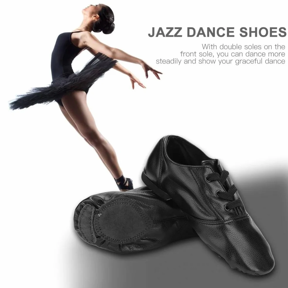 Alomejor Jazz Dance buty wysokiej jakości PU Jazz buty elastyczne Slip-On Jazz buty dla dorosłych