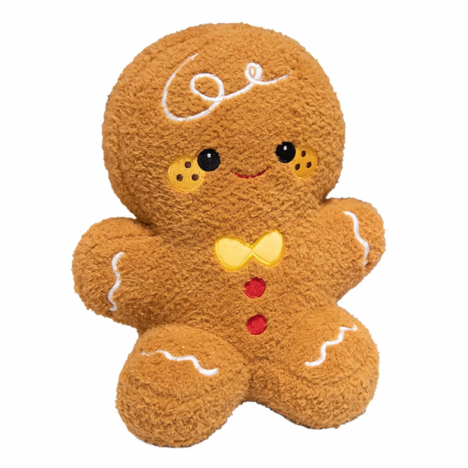Gingerbread Man Pluszak | Świąteczna Miękka Zabawka Pluszowa | Poduszka Do Spania I Przytulania Dla Dzieci Dziewczynek Dorosłych