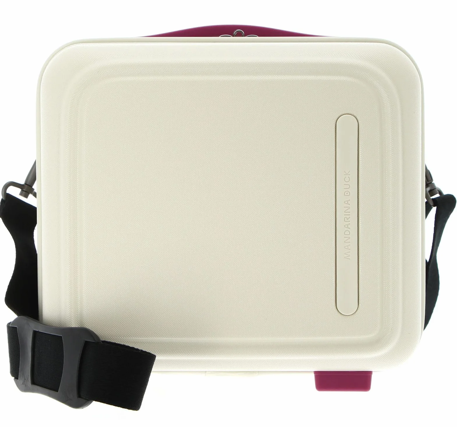 Kuferek z logo + Beauty CASE, Raspberry Smoothie, Beauty case rigido z poliwęglanu