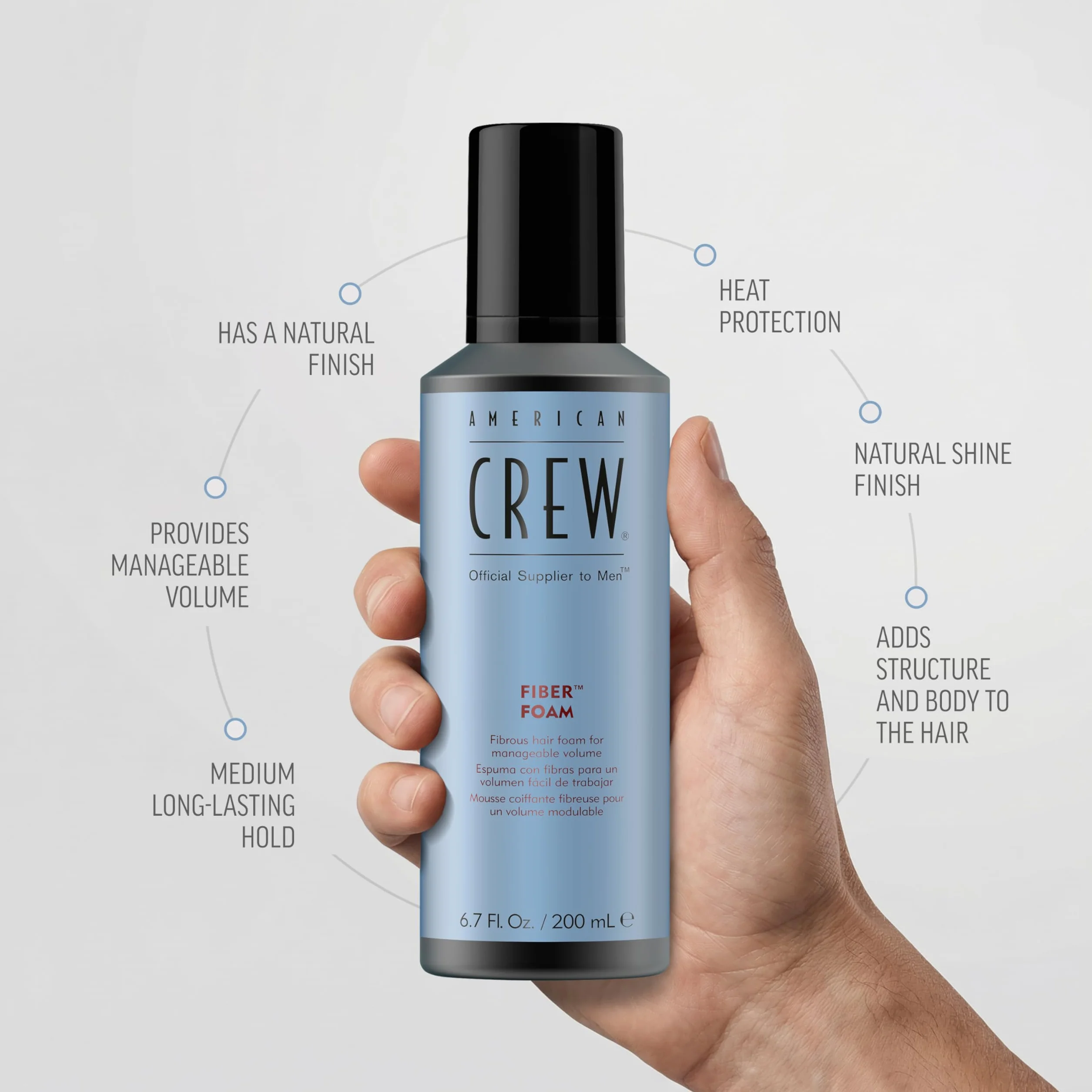 American Crew American Crew Fiber Grooming Foam 200 ml