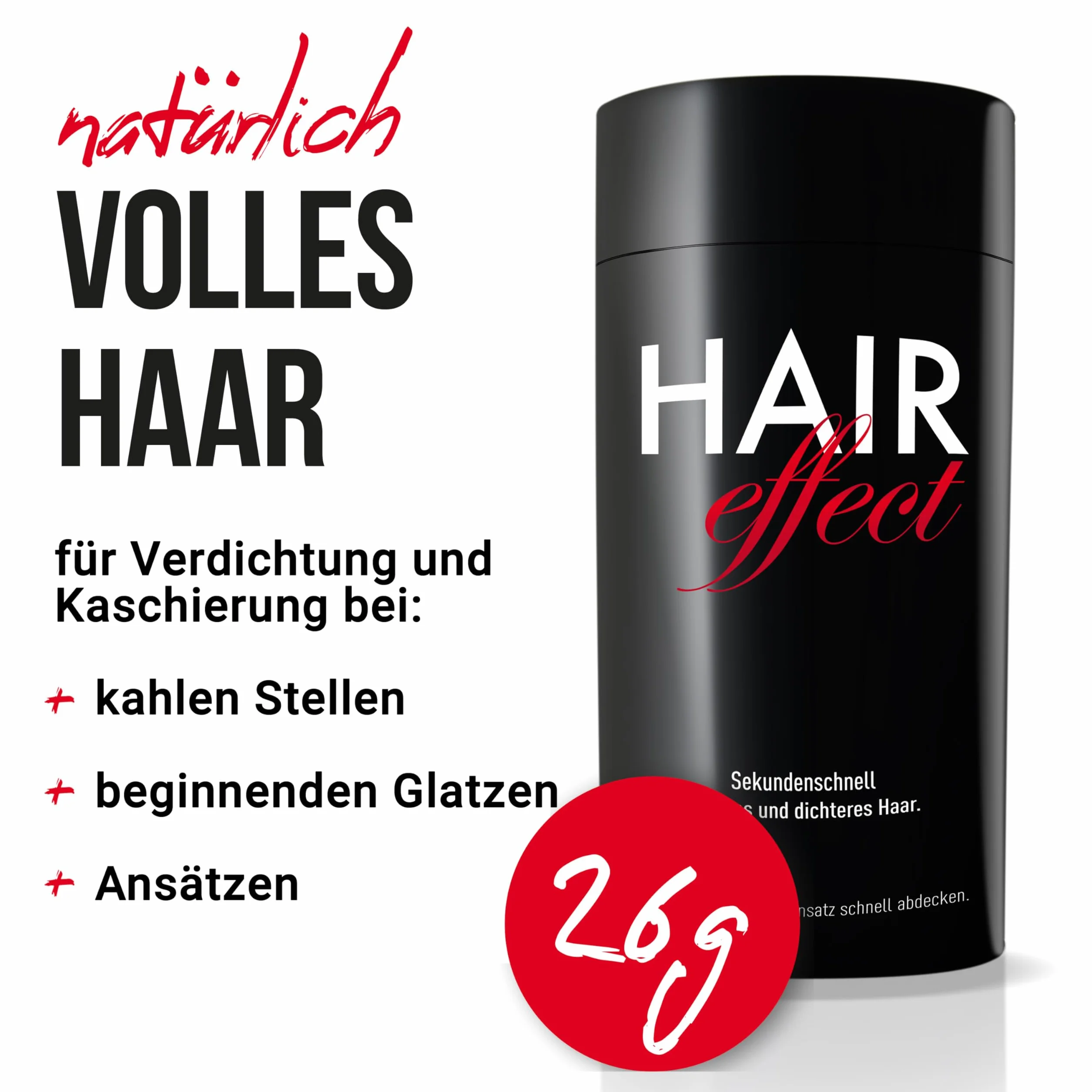 Hair Effect Włosy do zagęszczania włosów medium brown 26 g