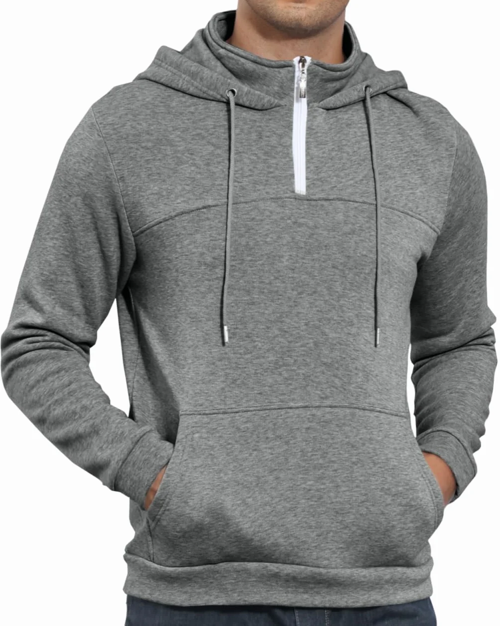 Męska bluza z kapturem na co dzień kołnierz z długim rękawem bluzy ze sznurkiem pulower bluzy