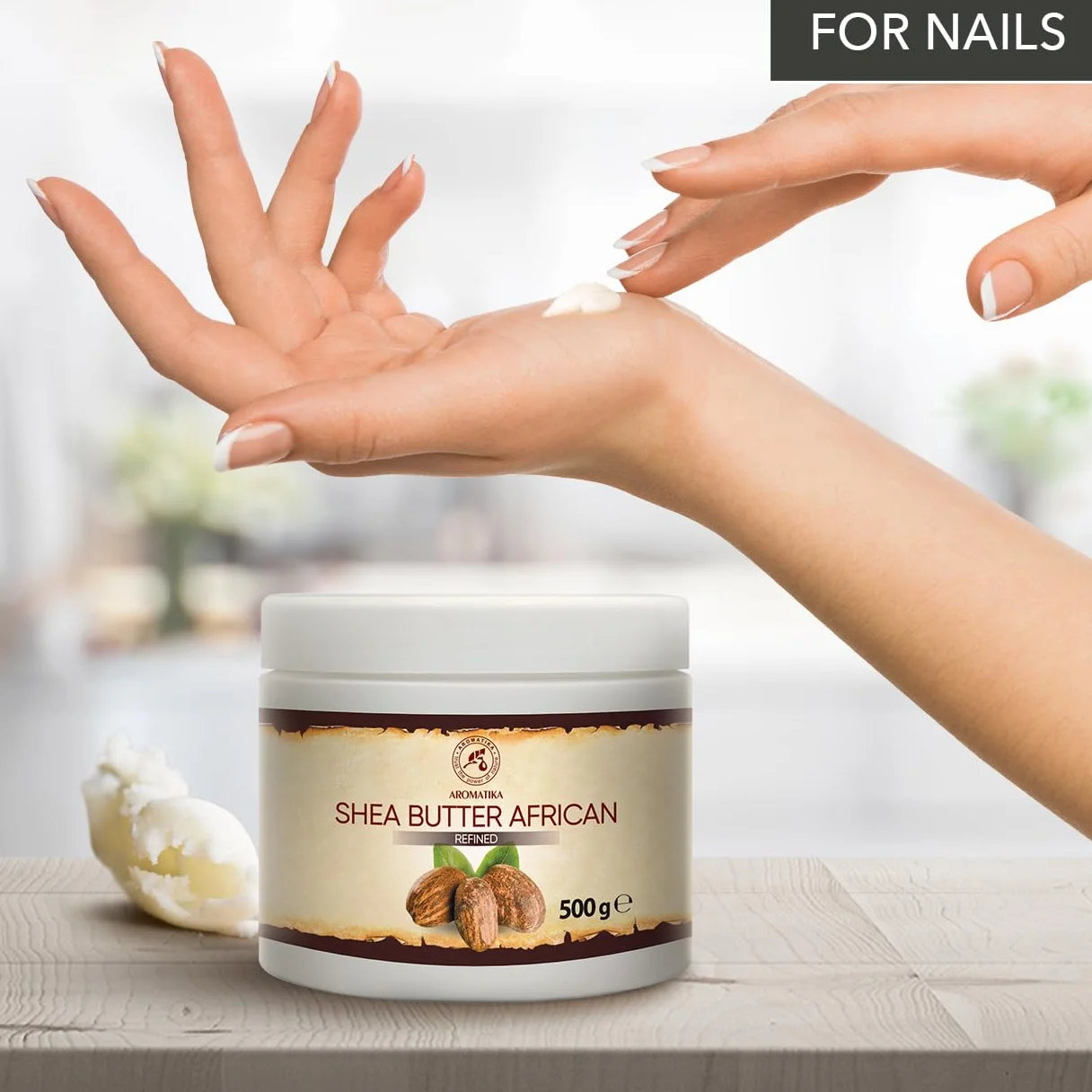 AROMATIKA Shea Butter 500g Refined 100% Pure Natural African Ghana