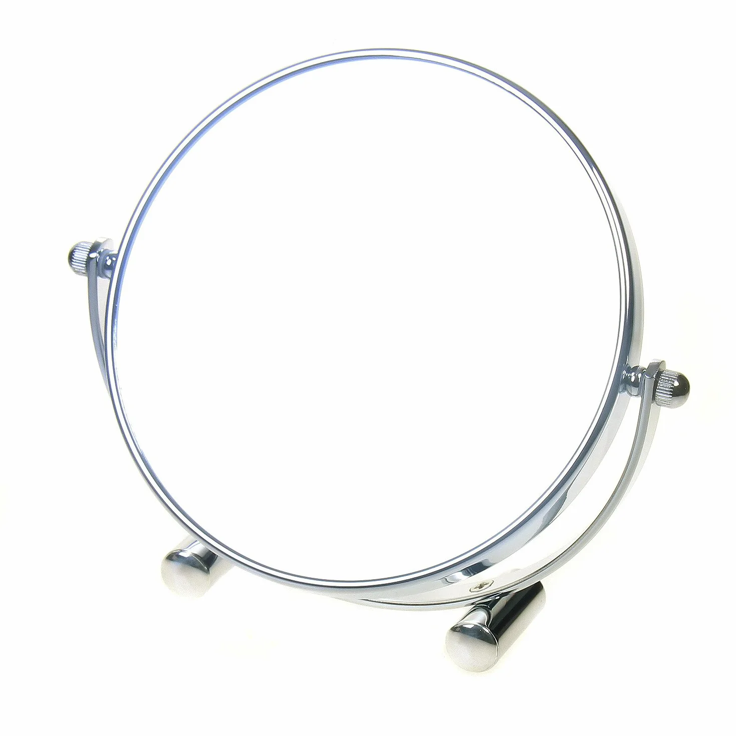 TUKA 10-krotny zoom, 15 cm dwustronny blat wolnostojące lustro toaletkowe, chrom, powiększenie x10 TKD3142-10x