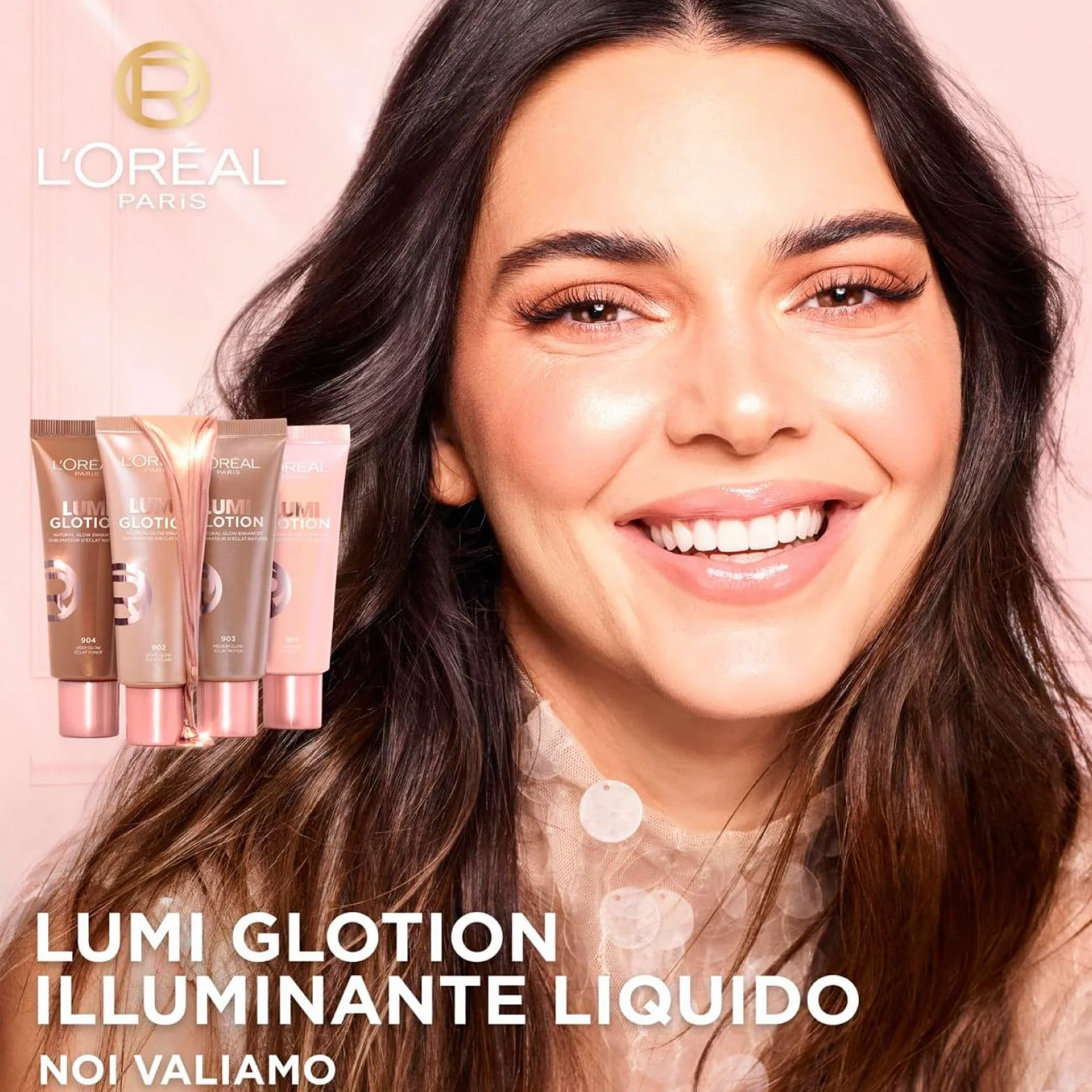 L'Oréal Paris Lumi Glotion Rozświetlacz w płynie odcień 902 Light Glow + 904 Deep Glow 2x 40 ml