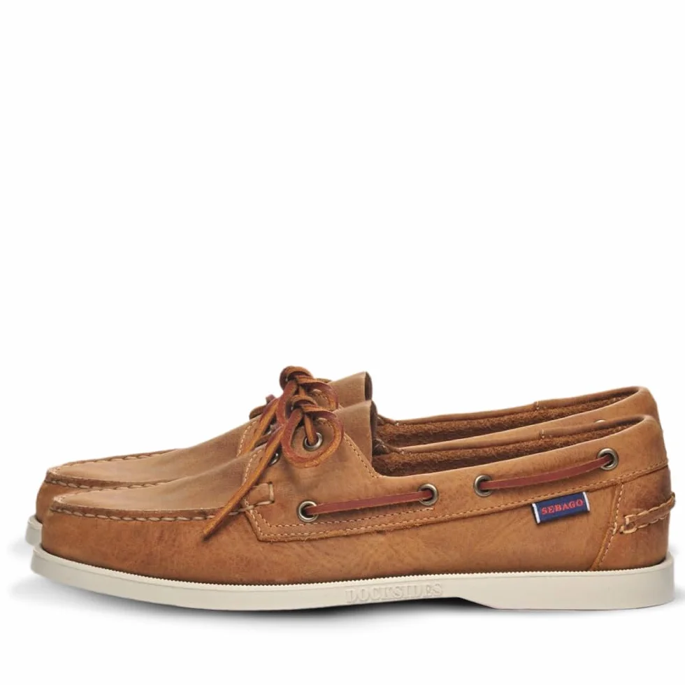 Sebago Męskie buty na buty Docksides Portland Crazy H, brązowy - Brown Tan 912-46 EU
