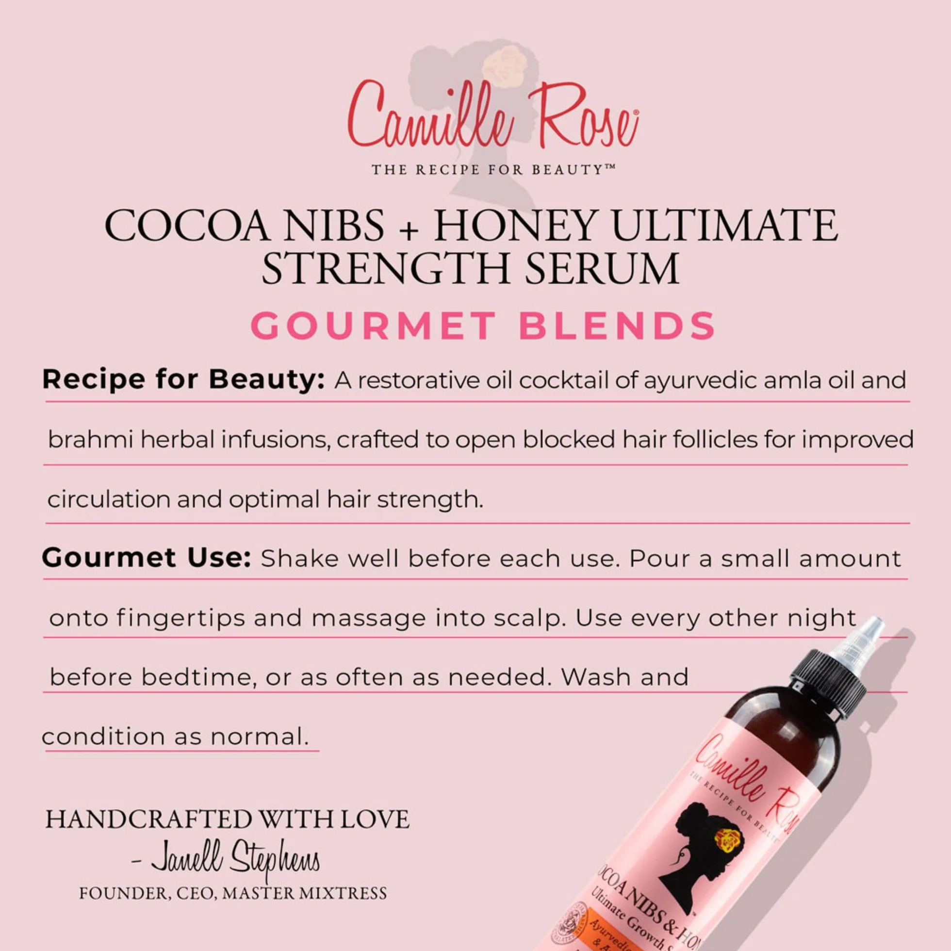Camille Rose Cocoa Nibs Serum 8 OZ