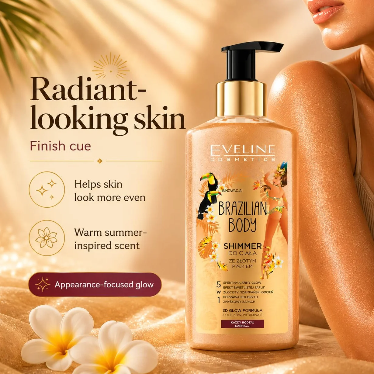 Eveline Cosmetics Brazilian Body Shimmer olejek do ciała