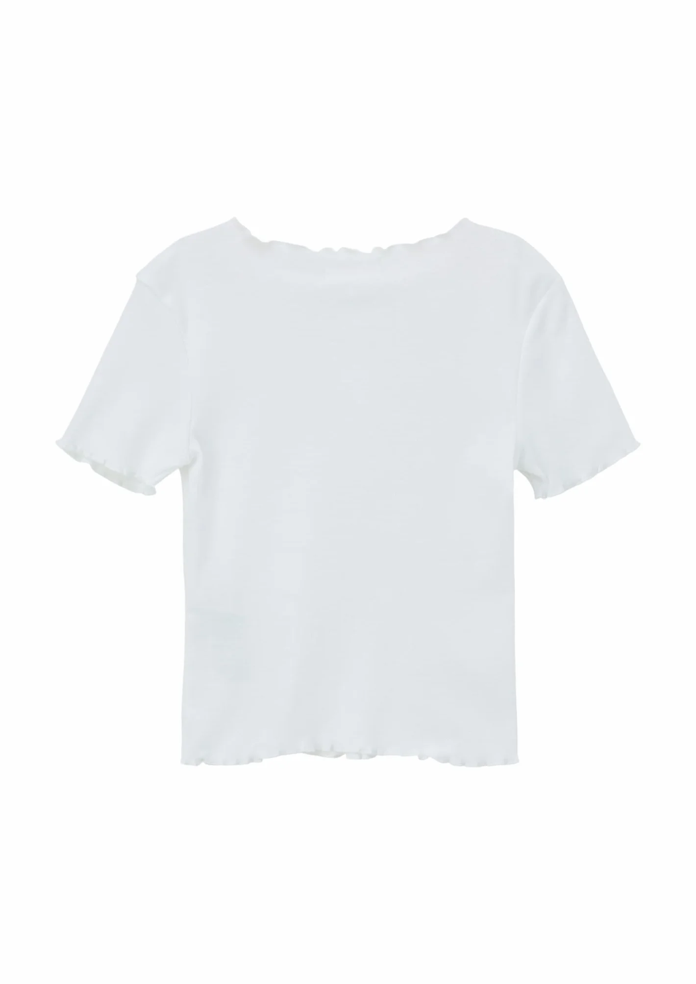 s.Oliver T-shirt z rolowanym obszyciem Dziewczynki 2142485